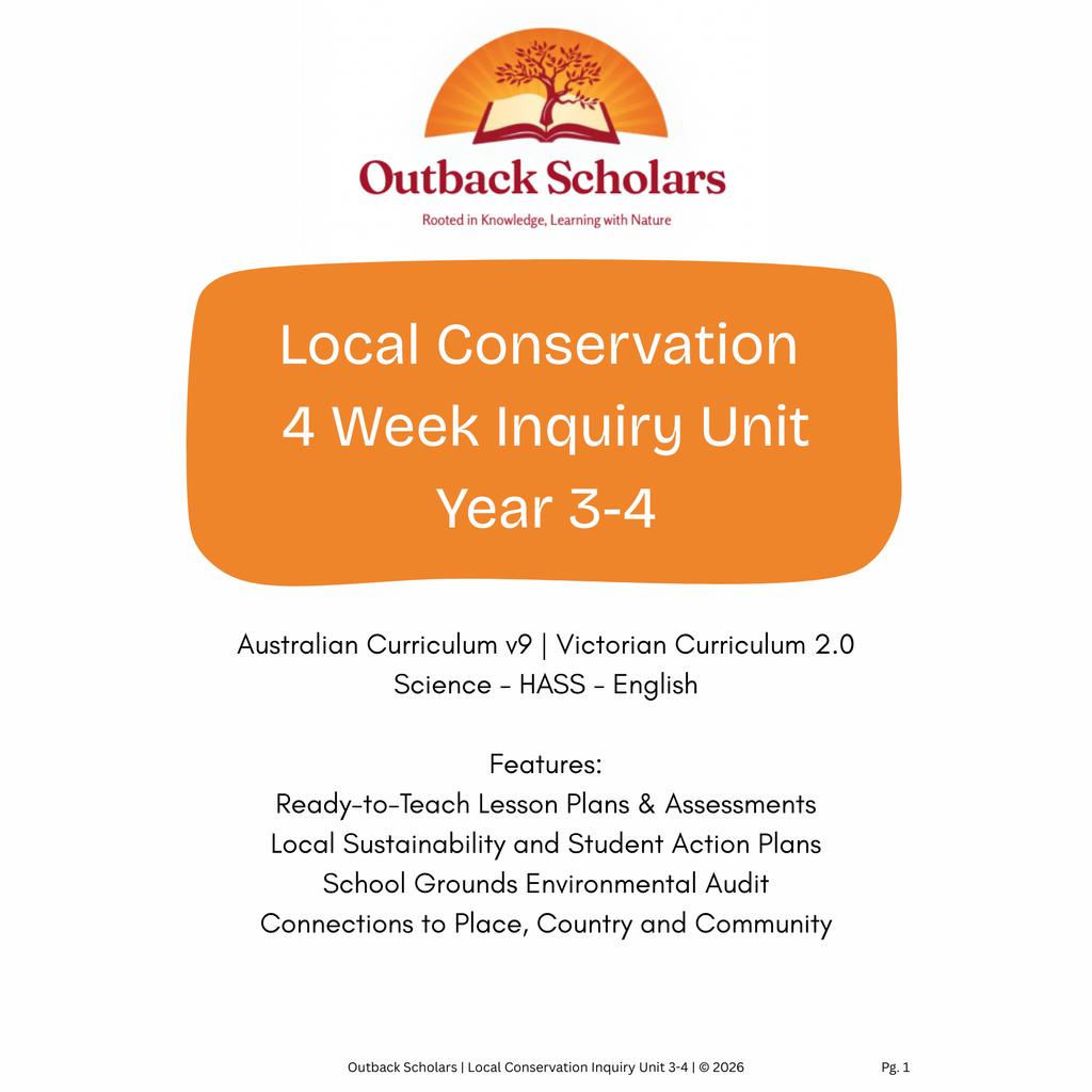 Year 3–4 Local Conservation Inquiry Unit | Australian Curriculum